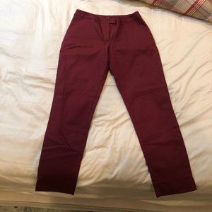 H&M Burgundy Khaki Pants